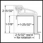 Ives 041XY Full Mortised Continuous Hinge, Swing Clear