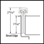 Ives 112HD Full Mortised, Concealed Continuous Hinge, Narrow Frame Leaf, Narrow Door Leaf