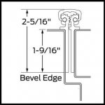 Ives 112XY Full Mortised Continuous Hinge, Narrow Frame Leaf, Narrow Door Leaf