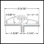 Ives 157XY Adjustable, Full Surface - Narrow Frame Continuous Hinge