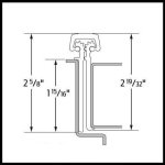 Ives 224HD Full Mortised, Concealed Continuous Hinge, Door Edge Protector