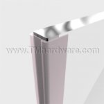 Zero #135 and #136 Glass Edge Protection, Adhesive PVC, .5" and .75" Door Width