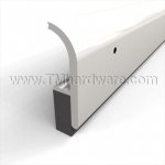 Zero #322A Door Gasket or Meeting Stile, 1.5" Aluminum with Neoprene Seal