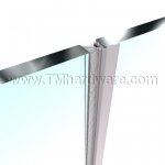 Zero #8136 Adhesive Weatherstrip, Edge Casing for Glass Door with Pile Brush