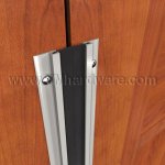 Zero #8193MS Meeting Stile, .59" Aluminum Casing with .375" Brush Seal