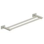 Deltana 55D Bath Series, Double Towel Bar Satin Brass (US4) Finished