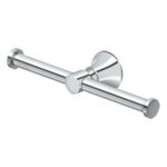 Deltana 88 Bath Series, Toilet Paper Holder Double Post Satin Nickel (US15) Finished