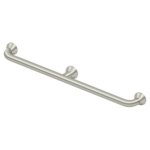 Deltana 88 Series Solid Brass Grab Bars, Concealed Screw With Center Post Oil-Rubbed Bronze (US10B) Finished