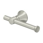 Deltana 88 Bath Series, Toilet Paper Holder Single Post Satin Nickel (US15) Finished