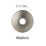 Emtek 2466 Doorbell Button with Watford Rosette, 2-1/2" Dia.