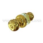 Emtek 5101W Key In Knob Rope Rosette with Waverly Knob, Entry US4