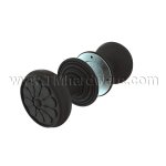 Emtek 54012PT Key In Knob #12 Rosette w/ Petal Knob, Entry FB