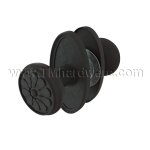 Emtek 54014PT Keyed In Knob #14 Rosette w/ Petal Knob, Entry FB