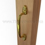 Ives 25 Screen Door Pull in Polished Brass Finish (US3)