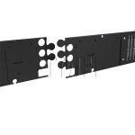 Norton D6001BP, Automatic Door Closer Back Plate, Electromechanical, Left Handed, 36" - Double Backplate