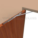 Norton Checkmate 2 Series, Concealed, Heavy Duty Electromechanical Closer, Friction Stay, Aluminum Painted Finish
