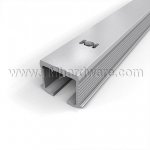 Hafele Single Upper Track, Pre-Drilled, for Screw Fixing, 98" or 137" Length