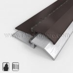 NGP 8135 Rabbeted Threshold, 3.75" Aluminum with Choice of Seals, Low Profile, .5" Height