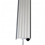 Pemko #355 Meeting Stile,  Clear Aluminum 'T' Casing with  Silicone Rubber Seal, 84" Length - Quick Ship