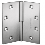McKinney SQ3331 Plain Bearing Brass Standard Weight Two Knuckle Full Mortise Square Barrel Decorative Butt Hinge, 4-1/2" x 4-1/2"