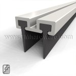 Zero #381 Meeting Stile, Mortised Track with Double Neoprene Lips