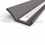 Zero #8049R Door Bottom, Neoprene, .875" Clearance