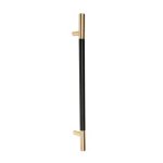 Trimco Black Anodized Grip Pull with Straight Standoff and Angled Ends