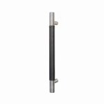 Trimco Leather Wrapped Ladder Pull, Straight Standoff with Square Ends, 1" Diameter