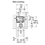 Hawa Wall Mount Sliding Track for Junior 80 and 100 Series, up to 176 Lbs.