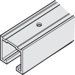 Hafele Upper Track, Pre-drilled, Aluminum, for HAWA Silenta 150/B