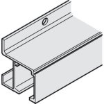 Hafele Single Running Track for Slido D-Line11, Pre-drilled, Wall Mounting