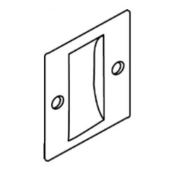 Trimco Pocket Door Pull, for 1-3/8" and 1-3/4" Door, Passage Function