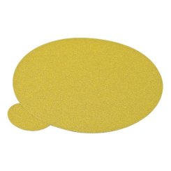 Hafele Abrasive Paper Disc, 5" Aluminum Oxide, PSA, Cloth Back, No Holes, Grit 120, Pack of 100
