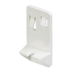 Hafele Heavy Duty Shelf Support, Double Pin 13/64" Diameter For 1-17/64" System, Transparent