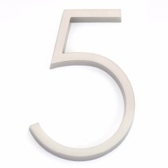 Emtek Modern House Numbers 5 digit Satin Brass (US4) Finished