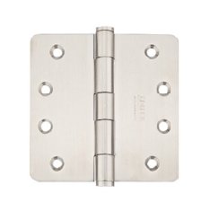 Emtek 9822432D Stainless Steel, Plain Bearing, 4" x 4", 1/4" Radius  Corner - PAIR