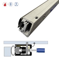 Legacy #5077-EMI Door Gasket, Irridate Finish Casing with Bulb Seal