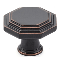 Emtek 86465 Midvale Knob- Flat Black