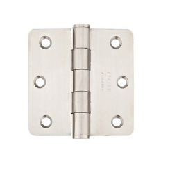 Emtek 9812332D Stainless Steel, Plain Bearing, 3.5" x 3.5", 1/4 Radius  Corner - PAIR