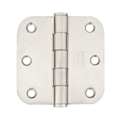 Emtek 9813332D Stainless Steel, Plain Bearing, 3.5" x 3.5", 5/8 Radius  Corner - PAIR