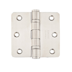 Emtek 9842332D Stainless Steel, Ball Bearing, 3.5" x 3.5", 1/4 Radius  Corner - PAIR