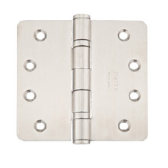 Emtek 9842432D Stainless Steel, Ball Bearing, 4" x 4", 1/4 Radius  Corner - PAIR