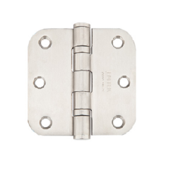 Emtek 9843332D Stainless Steel, Ball Bearing, 3.5" x 3.5", 5/8 Radius  Corner - PAIR
