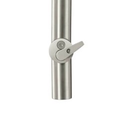 Rockwood INSFL3301 Locking Door Pull with Flat Latch for Inswing, Full Height - Bolts Up