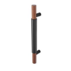 Rockwood RM4118 ArborTek - Wood Pulls with Leather Grip, Straight Pulls - Flat Ends