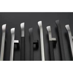 Rockwood RM6131 Offset Pull - Square Posts, Upholstery Leather Pulls