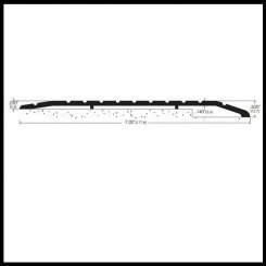 Zero #103 Transitional Threshold, 7" (W) Aluminum, .25" Offset
