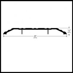 Pemko #171 Utility Threshold, 5" Width, .5" Height; Lengths: 36", 48", 72" - Quick Ship