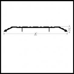 Pemko #172 Utility Threshold, 6" Width, .5" Height; Lengths: 36", 48", 72" - Quick Ship