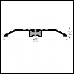Pemko #252x2BFG Utility Threshold, 4.125” Bronze with Thermal Break, .5” H
